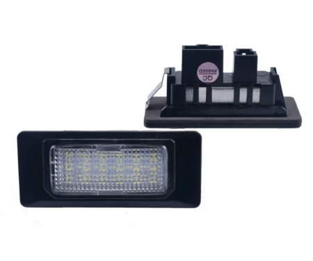 Auto - Set 2x Lampi LED numar Audi A1 A6 C7 A7 TT Volkswagen VW Golf 6 Passat B7 Polo 4D Jetta MK6 Touran Touareg Canbus