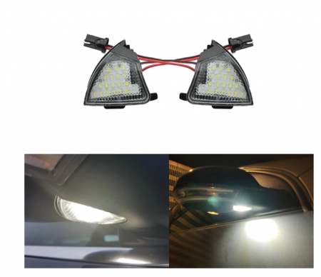 Set 2x lampi LED oglinda lumina exterioara VW Golf 5 MK5 Passat B6 Eos Golf 6 Variant Sharan MK2 7N [6]