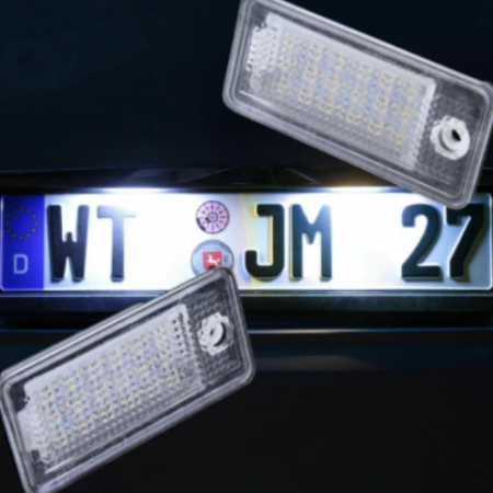 Auto - Set 2x Lampi numar LED pentru Audi A3, A4, A6, A5, A8, Q7, RS4, RS6, S6