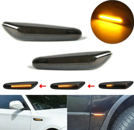 Auto - Set 2x LED Semnalizare Dinamica Secventiala BMW E60 E90 E91 E92 E93 E46 E82