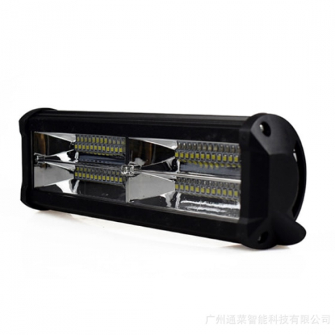 Set 2x Proiectoare LED auto OFF-ROAD 24 cm 144W, 12V-24V, 6000K, carcasa aluminiu, 7200Lm, BZRSH [2]