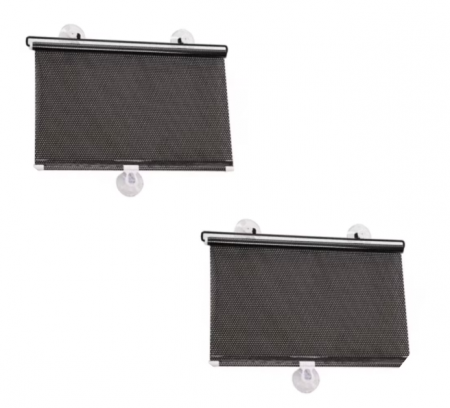 Casa si gradina - Set 2x Rulou retractabil cu ventuze tip parasolar pentru casa sau masina, 45 x 125 cm, BZRSH