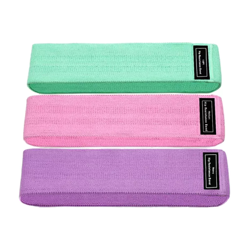 Set 3 benzi elastice fitness, 3 niveluri de rezistenta, pentru coapse, fese si picioare [3]