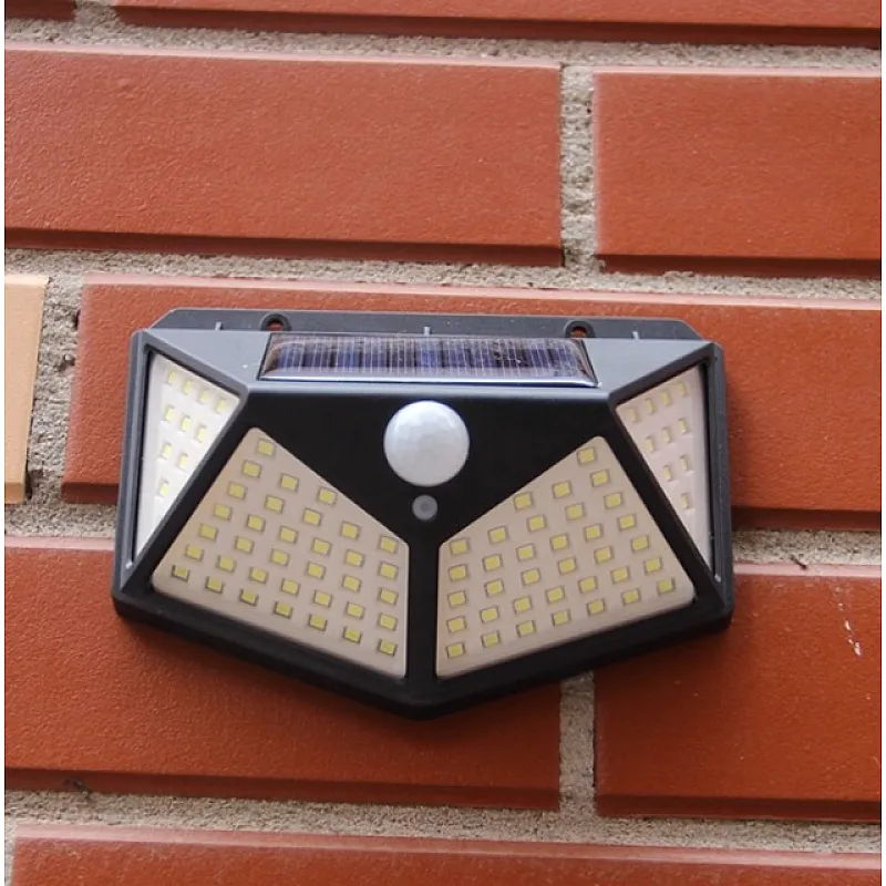 Set 3 Lampi ULTRA 100 LED Solare cu senzor de miscare si lumina 3 moduri ILUMINARE [2]