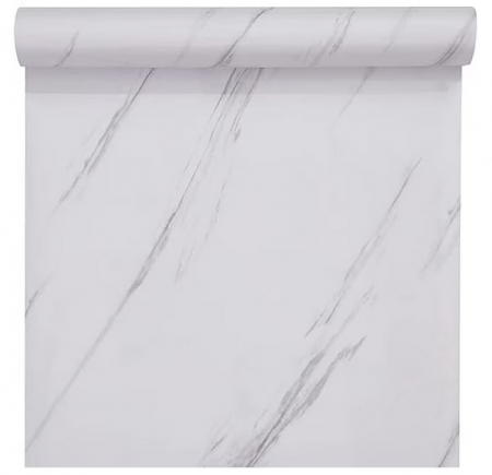 Tapet si Folii Autoadezive - Set 3 X Folie  Autocolant Marmura alba 60 x 200 Autoadeziv Rezistent pentru Mobila