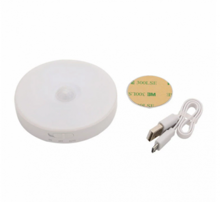 Set 3 x Lampa de veghe inteligenta LED cu senzor de miscare, USB, prindere magnetica, tip aplica, lumina dubla alb cald si rece [2]