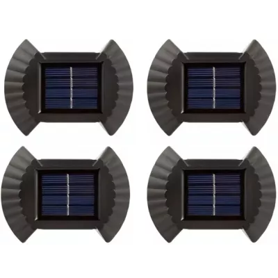 Iluminat - Set 4 Lampi solare de perete cu lumina bidirectionala