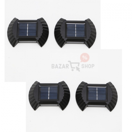 Iluminat - Set 4 Lampi solare LED de perete, senzor inteligent de lumina