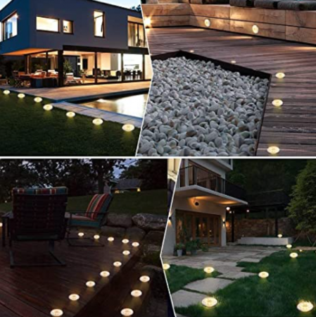 Set 4x Lampi Solare Pentru Gradina Cu Fixare In Pamant, 8 LED, Rezistent La Apa Si Interperii, Lumina Puternica, Senzor de lumina [1]