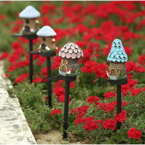 Set 6 Lampi solare de gradina, decoratiune LED, 45x9x7 cm, Senzor de lumina, IP65 impermeabil, acumulator 600 mAH [3]