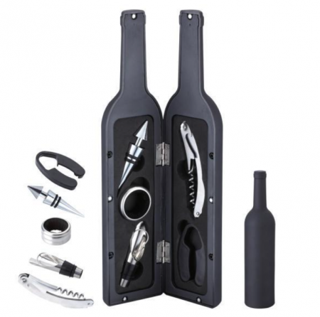 Casa si gradina - Set cadou pentru vin cu 5 accesorii