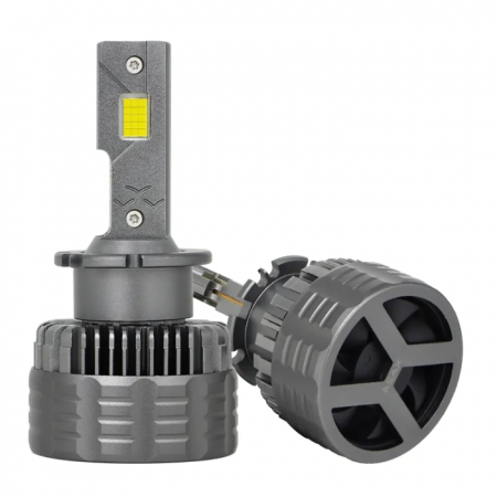 Auto - Set de 2 becuri Xenon conversie hid-led, D2S, 180W, 23.000 lm, Canbus, Miez Cupru, Radiator Aluminiu, Premium