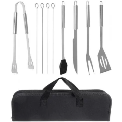 Set ustensile pentru gratar cu 9 accesorii, otel inoxidabil [1]