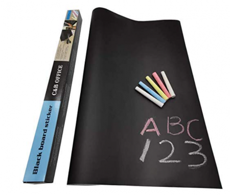 Lumea copiilor - Set 2x Sticker Blackboard, folie autocolanta, negru, tabla de scris cu creta