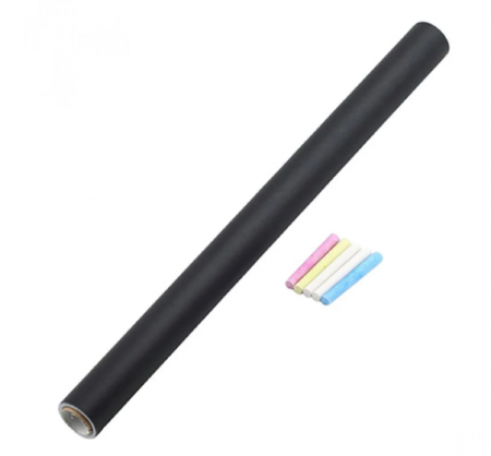 Set 2x Sticker Blackboard, folie autocolanta, negru, tabla de scris cu creta [4]