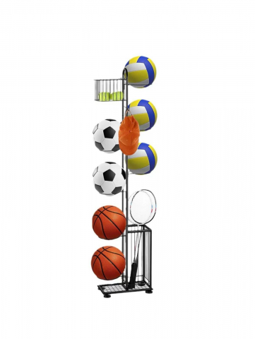 Fitness si sport - Suport mingi multisport si articole sportive, TopBazar 7, negru, metal