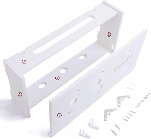 Suport router wireless pentru mascare fire si echipament WIFI, alb [2]