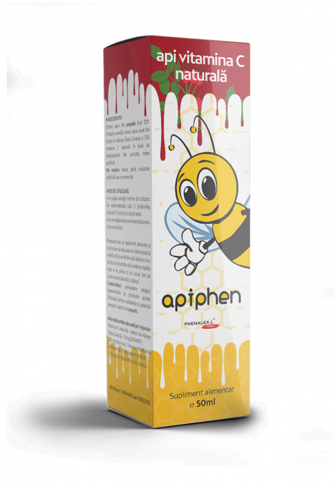 Apiphen api vitamina C naturala 50ml Phenalex [1]