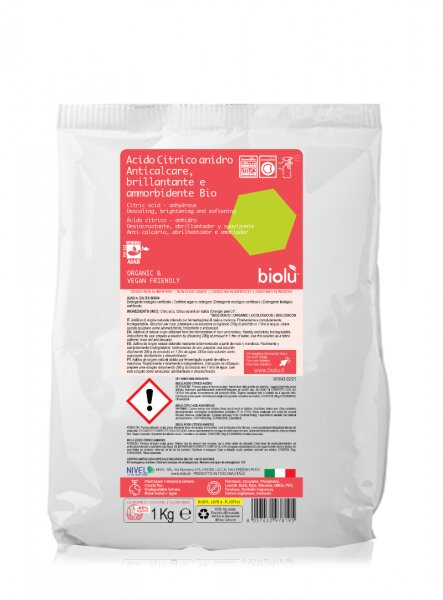 Biolu Acid citric ecologic pentru rufe 1kg - punga [1]