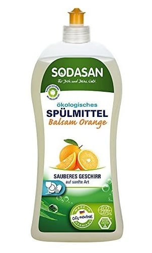 Detergent Vase Lichid Cu Balsam Bio Portocala 1L Sodasan [1]