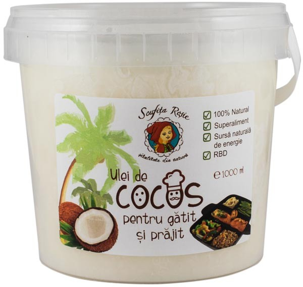 Ulei de cocos pentru gatit, RBD 1000 ml [1]