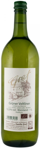 Vin alb BIO Gruner Veltliner, 1 L GRAF [1]
