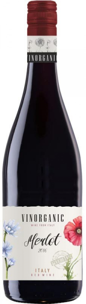 Vin rosu bio Merlot 13,5% vol, 75 cl VINORGANIC [1]
