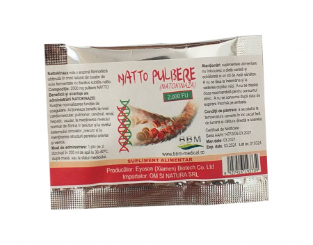 Toate produsele (A-Z) - Natokinaza - Natto-Pulbere 2 grame