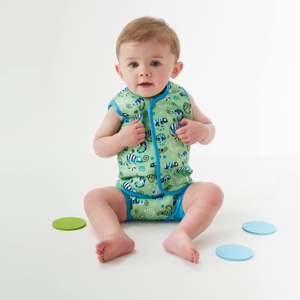 Costum neopren cu velcro bebeluşi - Baby Wrap™ Gegoşii Verzi [3]
