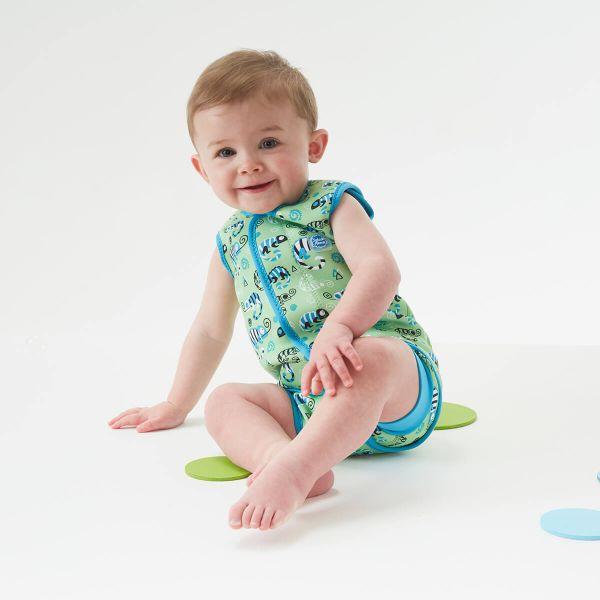 Costum neopren cu velcro bebeluşi - Baby Wrap™ Gegoşii Verzi [4]