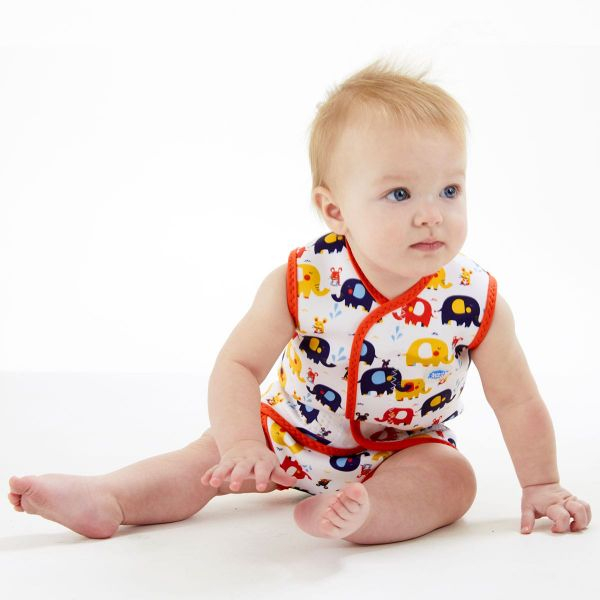 Costum neopren cu velcro bebeluşi - Baby Wrap™ Micii Elefanți [4]