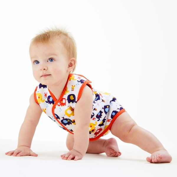 Costum neopren cu velcro bebeluşi - Baby Wrap™ Micii Elefanți [3]