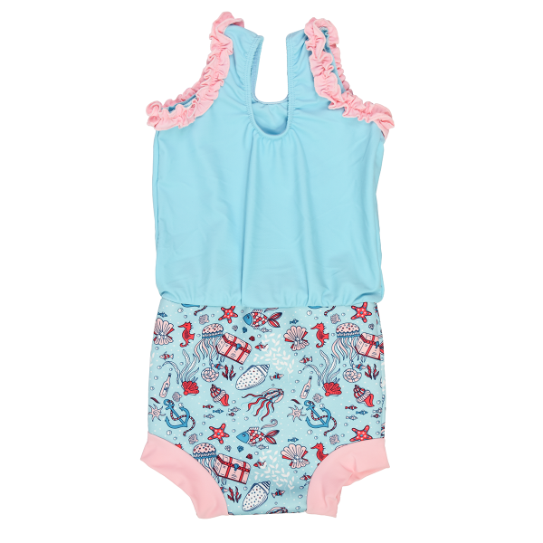 Costum înot/scutec de apă bebeluşi - Happy Nappy™ Comoara Ascunsă [2]