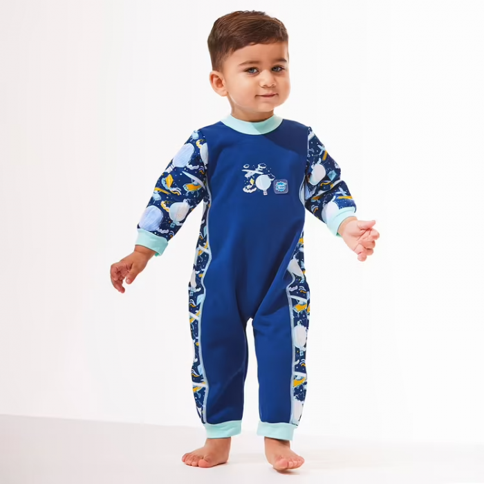 Costum întreg bebeluşi - Warm In One™ Sus Departe Bleu [3]