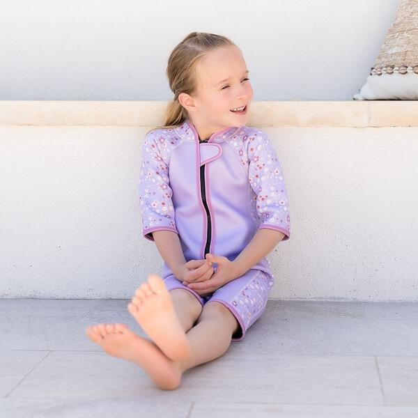 Costum neopren copii - Shorty Wetsuit Lilac Spring [4]