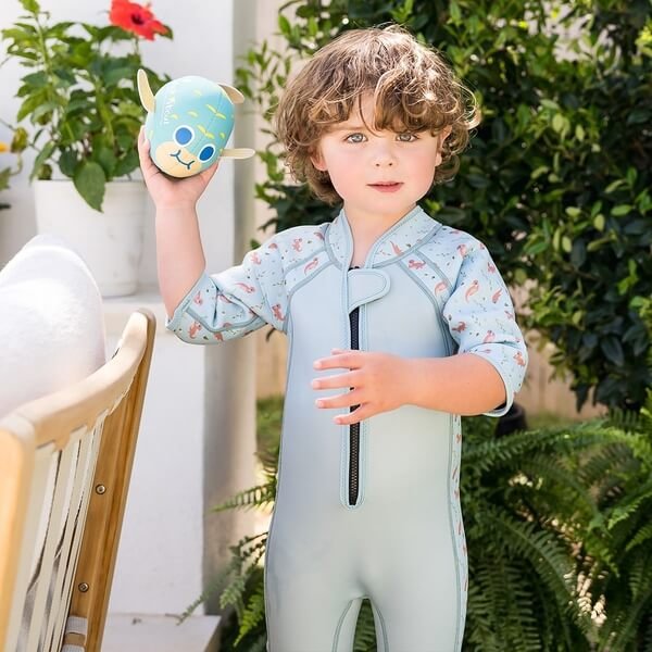 Costum neopren copii - Shorty Wetsuit Playful Otters [6]