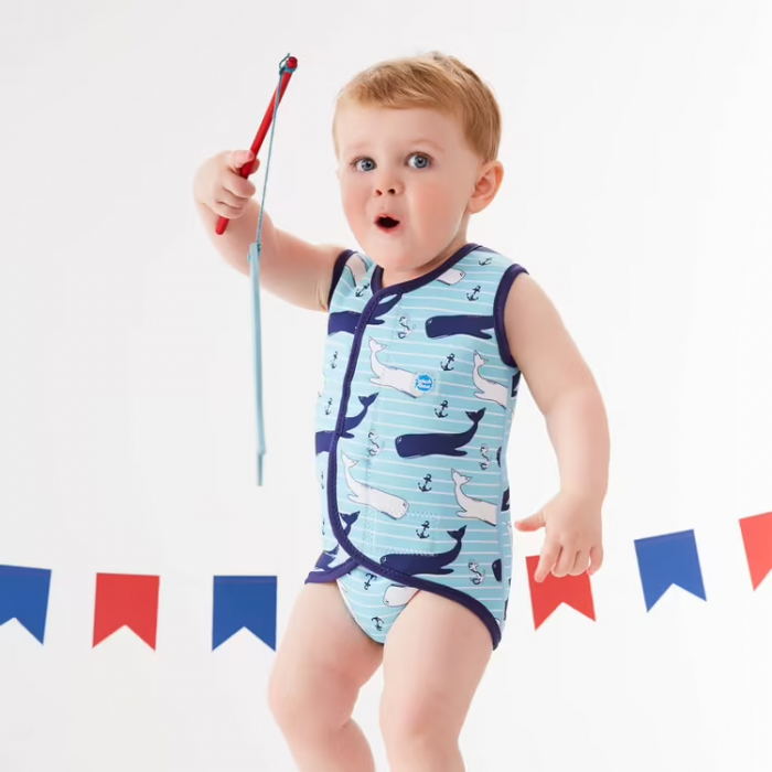 Costum neopren cu velcro bebeluşi - Baby Wrap™ Balene Uriaşe [2]