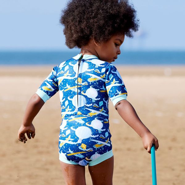 Costum neopren/scutec bebeluşi - Happy Nappy™ Sus Departe Bleu [5]