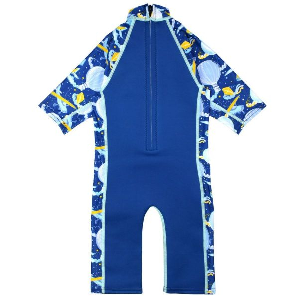 Costum protecție UV/neopren copii - UV Sun & Sea Sus Departe Bleu [2]