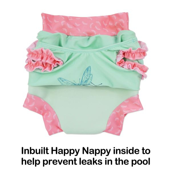 Costum înot/scutec de apă bebeluşi - Happy Nappy™ Bufnițe şi Pisicuțe [5]
