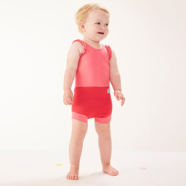 Costum înot/scutec de apă bebeluşi - Happy Nappy™ Roz Geraniu [2]