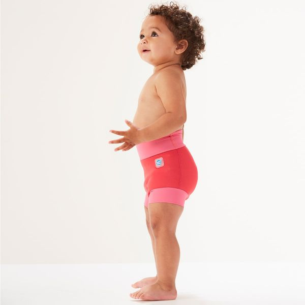 Slip înot/scutec de apă bebeluşi - Happy Nappy™ Roz Geraniu [4]