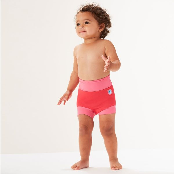 Slip înot/scutec de apă bebeluşi - Happy Nappy™ Roz Geraniu [3]