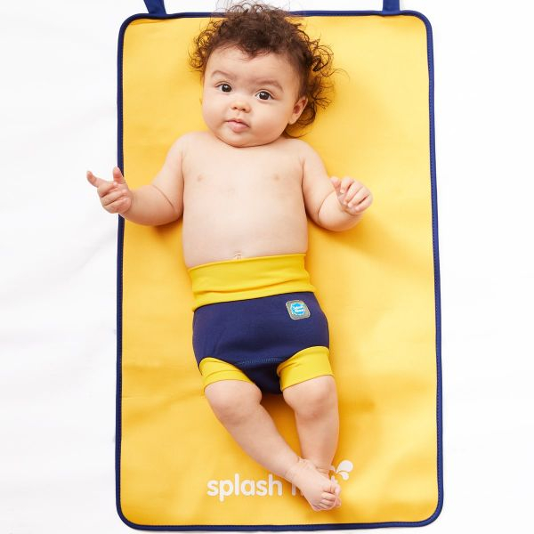 Slip înot/scutec de apă bebeluşi - Happy Nappy DUO™ Albastru & Galben [2]