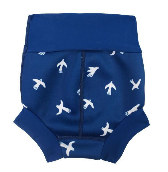 Slip înot/scutec de apă bebeluşi - Happy Nappy™ Păsări Albe [2]