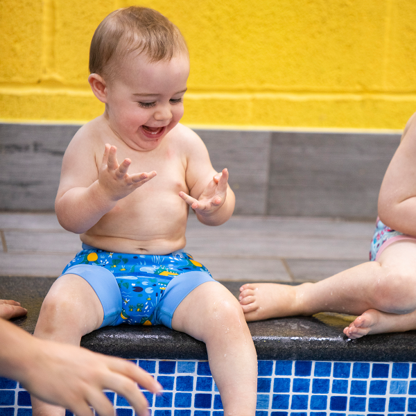 Slip înot/scutec de apă bebeluşi - Happy Nappy™ Lacul Crocodililor [3]