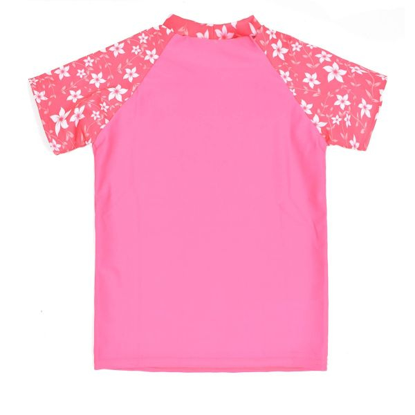 Tricou protecție UV copii - UV Rash Top Flori Rozalii [2]