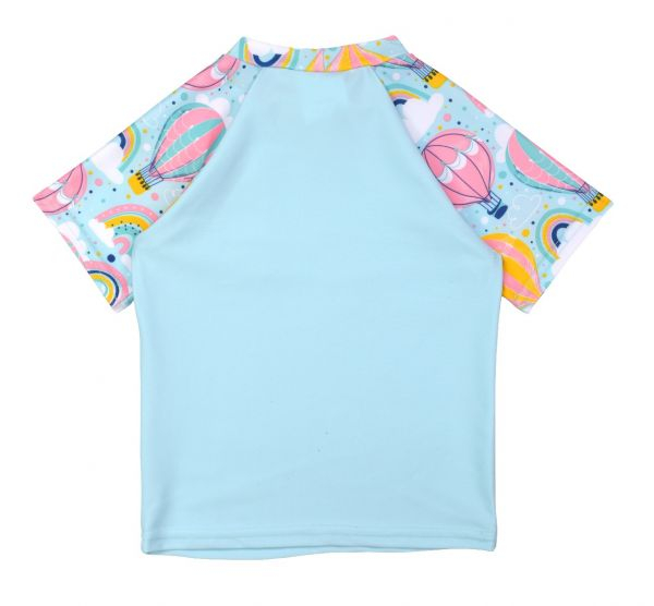 Tricou protecție UV copii - UV Rash Top Sus Departe Roz [2]