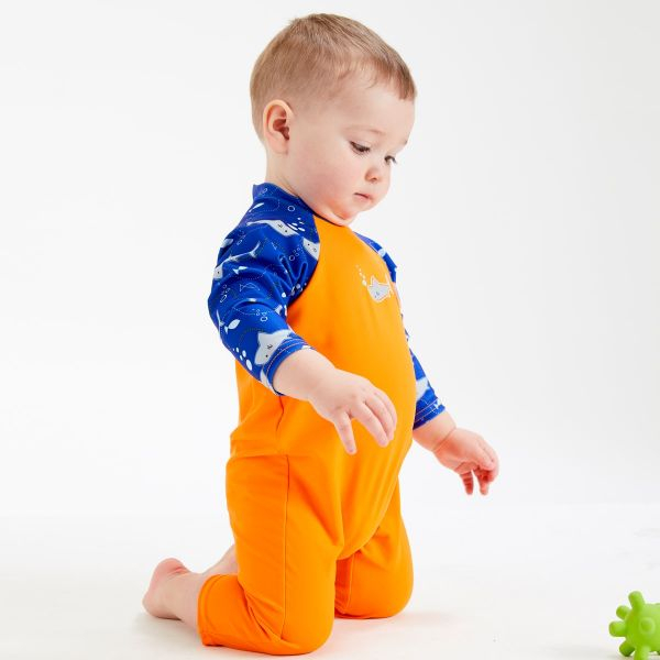 Costum protecție UV bebeluşi - UV All In One Rechinii Simpatici [4]