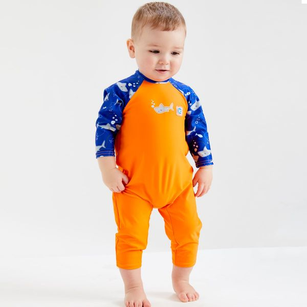 Costum protecție UV bebeluşi - UV All In One Rechinii Simpatici [3]